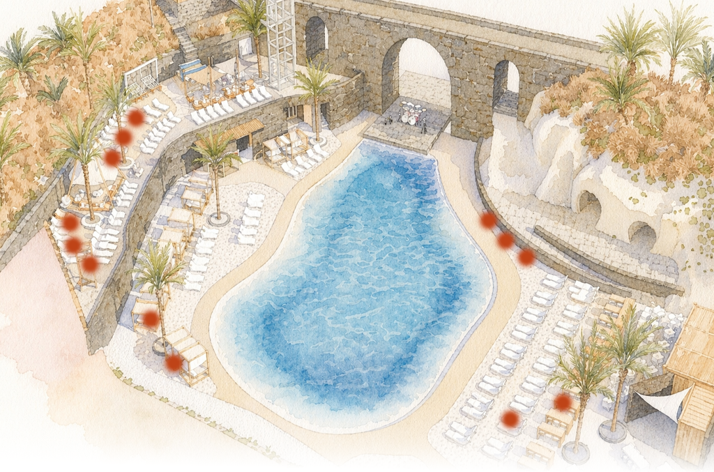 Lagoon Beach Club - Fuerteventura, camas balinesas